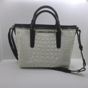 Brahmin Mini Arno Sugar Tri Tex Satchel